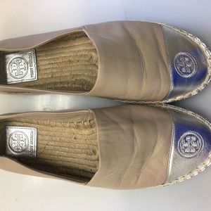 Tory Burch Espadrille Lt Taupe/Silver 8M